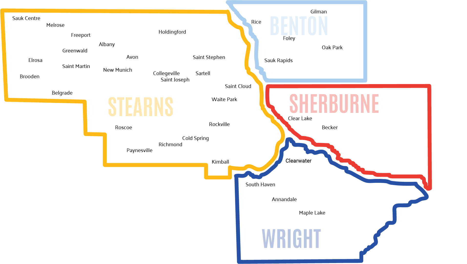 2025 Service Area Map