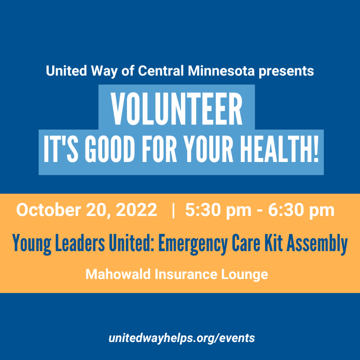 YLU Presents: Volunteer--It's Good For Your Health! and Emergency Care Kits
