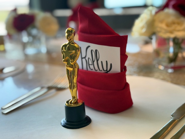 movie award and napkin
